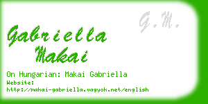 gabriella makai business card